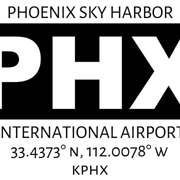 Artwork thumbnail, Phoenix Sky Harbour International Airport PHX by AvGeekCentral
