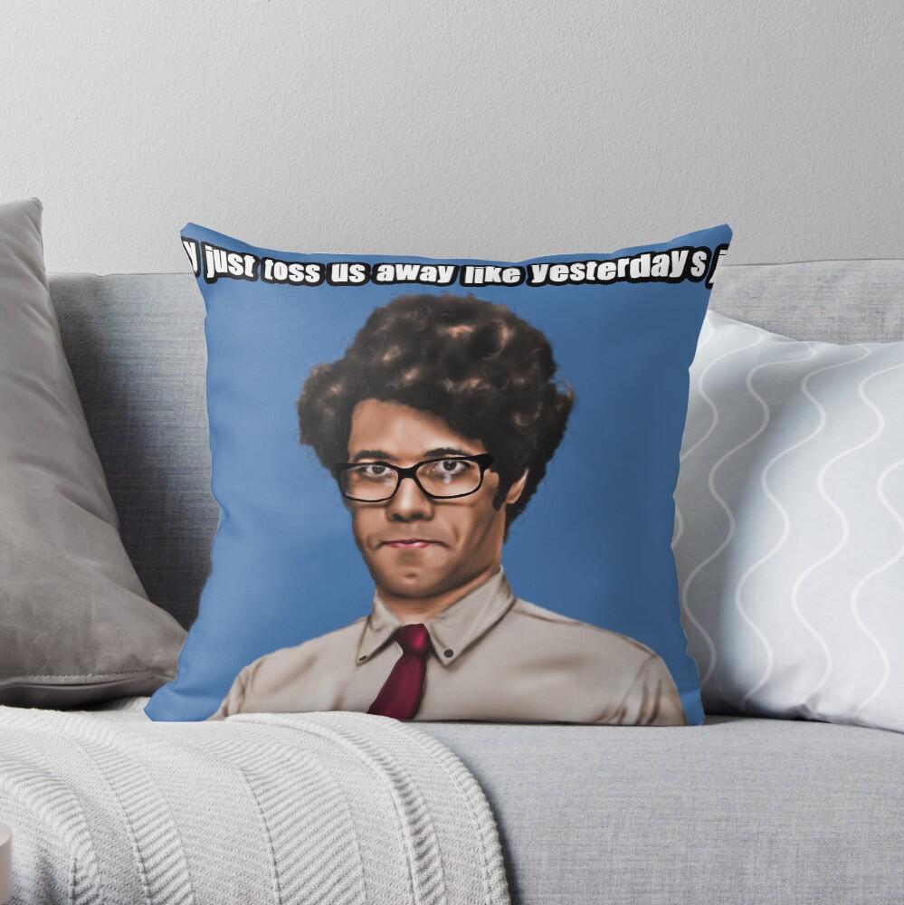 Moss IT Crowd Card Throw Pillow