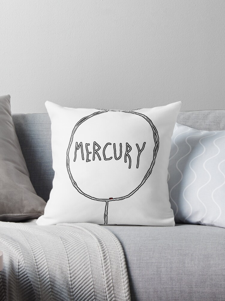 quicksilver Knight by Throw number 80 hydrargyrum\u0027 element Hg \u0027Mercury  symbol Pillow Tia chemical atomic