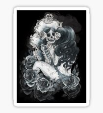 in her reflection Sticker