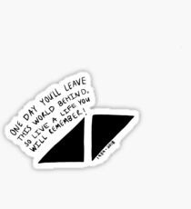 Avicii - Live A Life You Will Remember Sticker