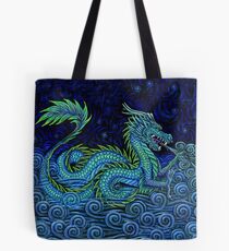Chinese Azure Dragon Tote Bag