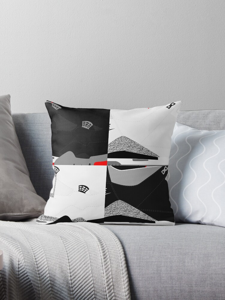 Made In China Cement Pack Sample Sizes Pop Art Sneaker Art Minimal Throw Pillow By Roctobot