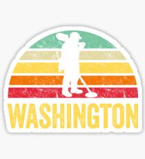 Washington Treasure Finding Apparel Metal Detecting Gift Sticker