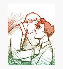 Almost Kiss Photographic Print