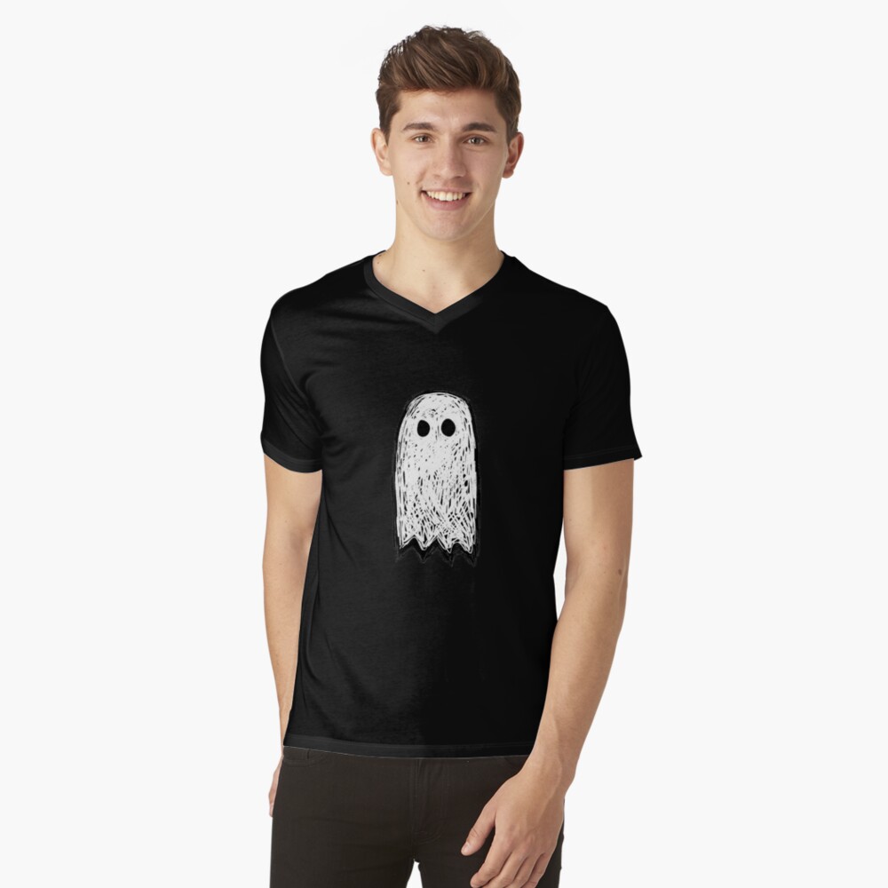 Cute Little Ghost V-Neck T-Shirt