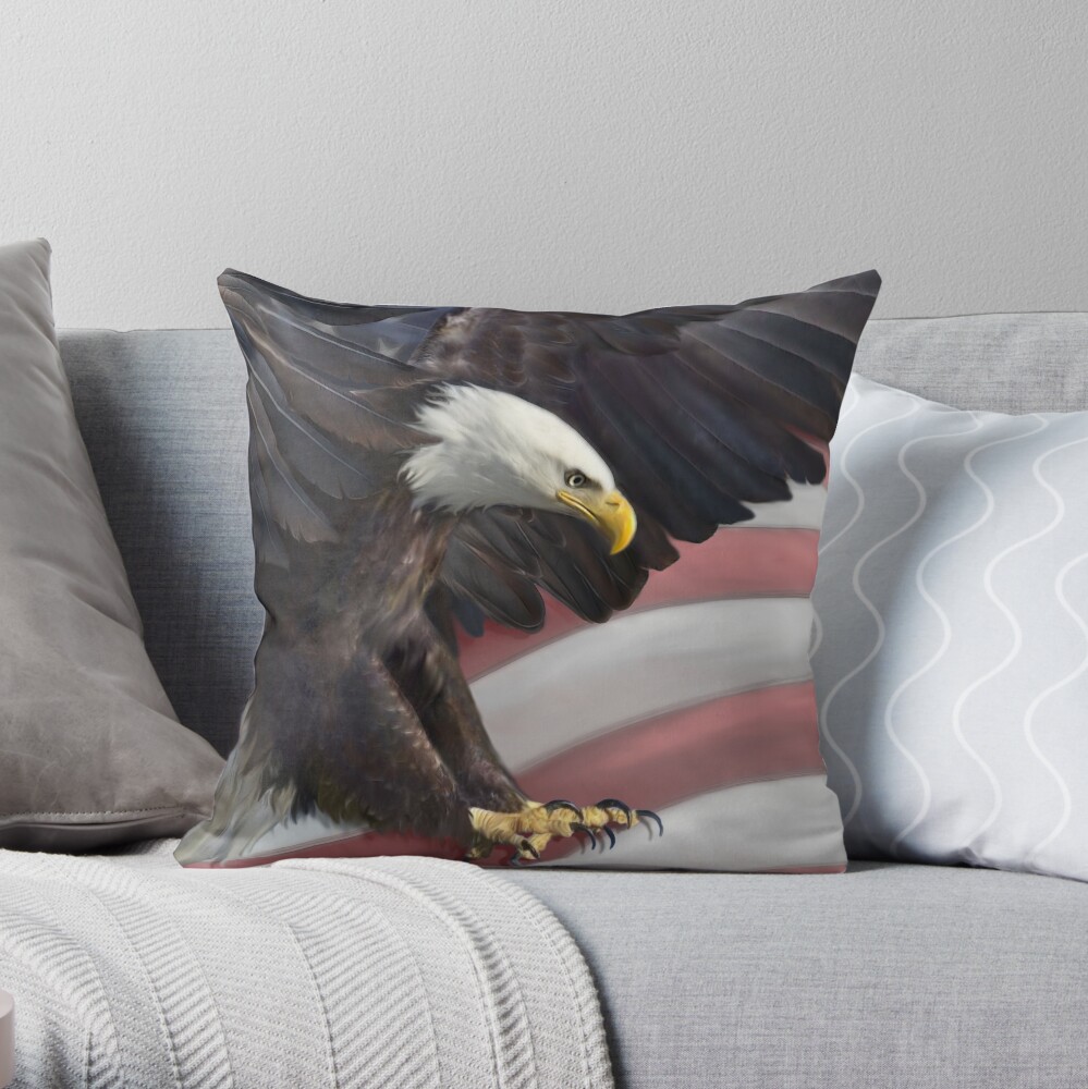 Warriors Flight Throw Pillow