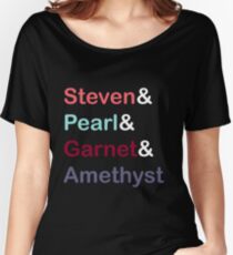 The Crystal Gems (White Multi) Women's Relaxed Fit T-Shirt