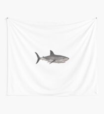 white shark Wandbehang