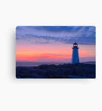 Peggy's Cove Light Canvas Print