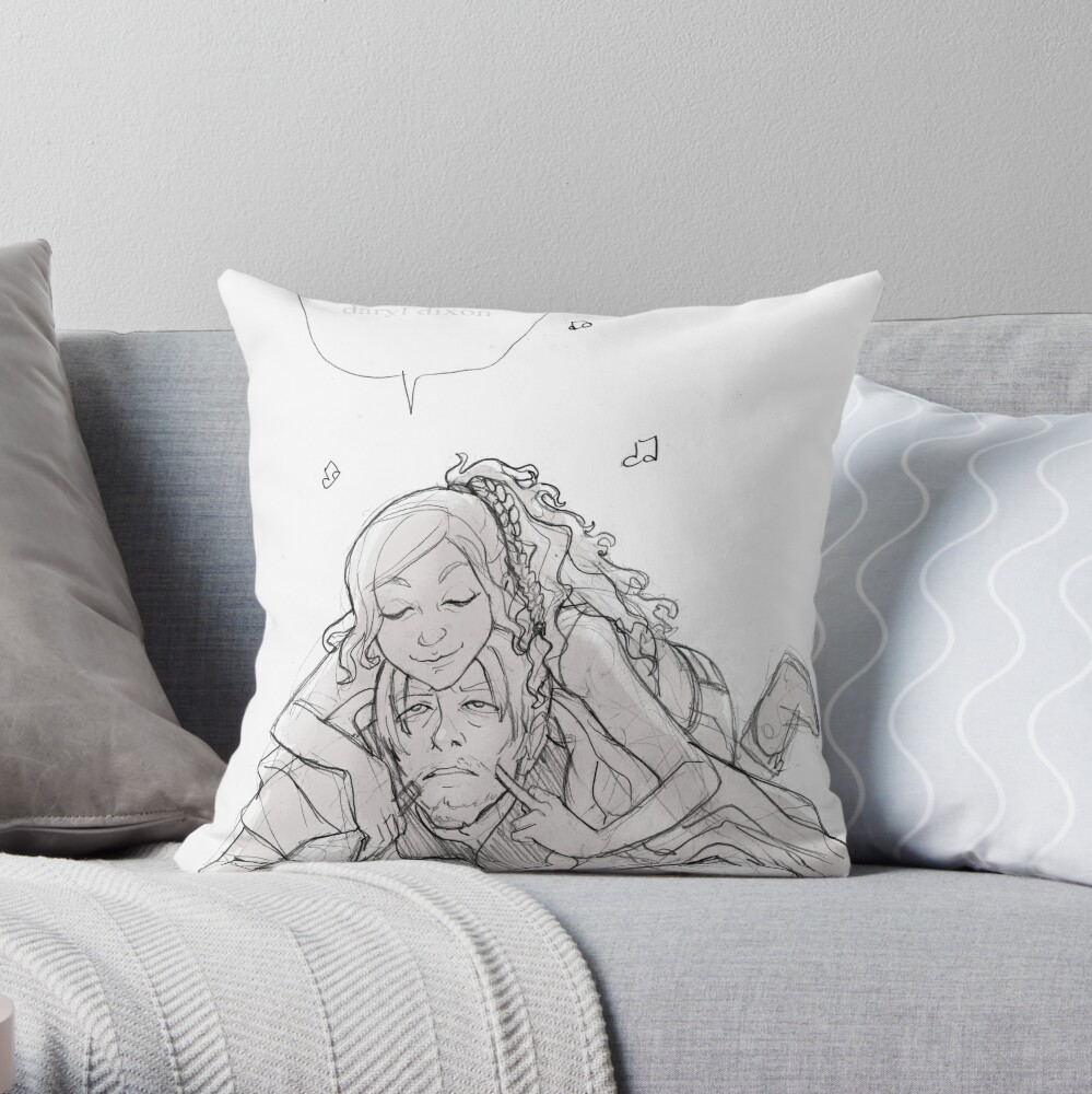 "Daryl Dixon & Beth Greene - 02" Throw Pillow by ...