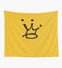 Graffiti Crown | Black Wall Tapestry