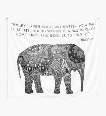Buddha Wisdom Elephant Wandbehang