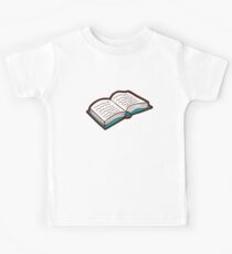 Camiseta para niños Patrón de Lectura Bookish en Jade