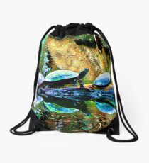 Afternoon Social Drawstring Bag