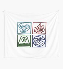 Die vier Elemente -Avatar Wandbehang