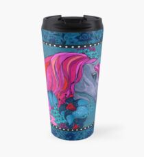 Rustic vintage stylish Unicorn floral bright Travel Mug