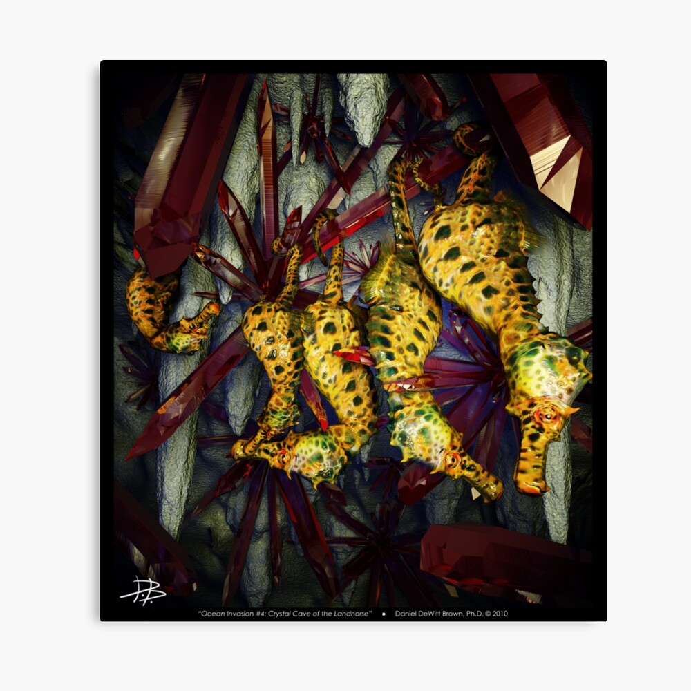 Ocean Invasion #4: Crystal Cave of the Landhorse Canvas Print