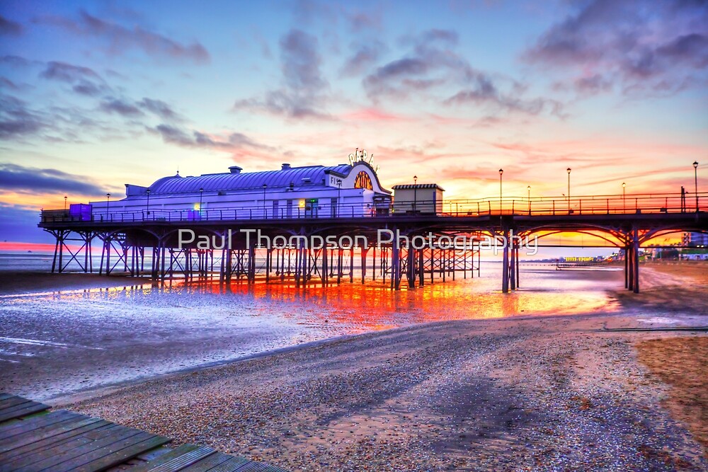 "Cleethorpes Pier Dramatic Sunrise " by Paul Thompson Photography Redbubble