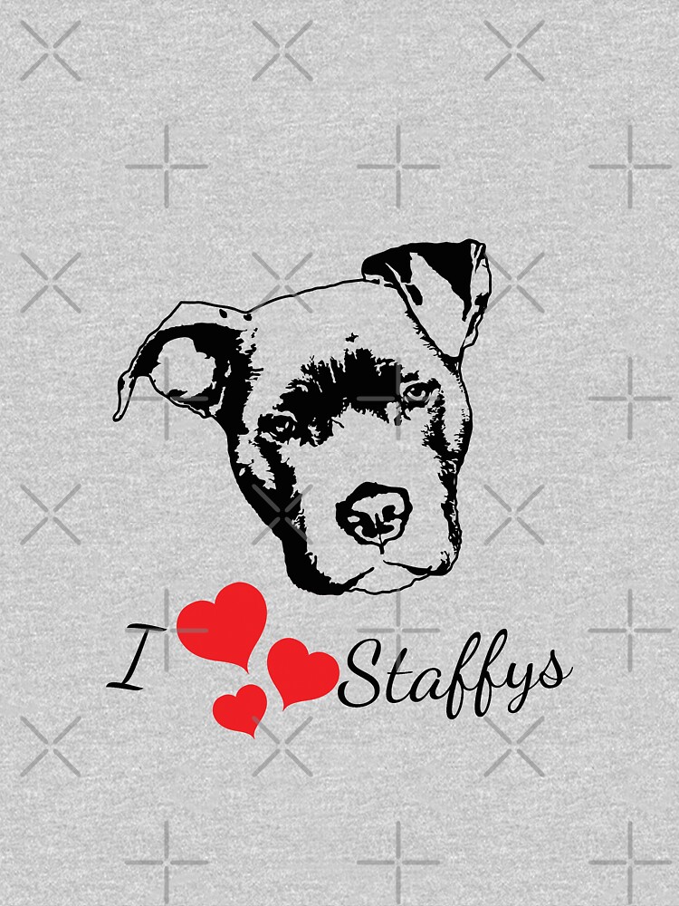 I Love Staffys by tribbledesign