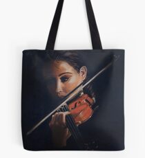 "Violin" Oil on Canvas Tote Bag