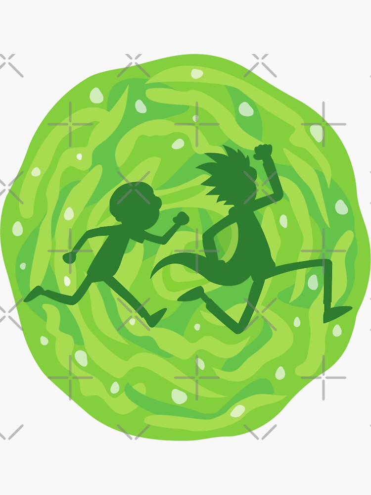 Rick and Morty in the portal by Julegendju