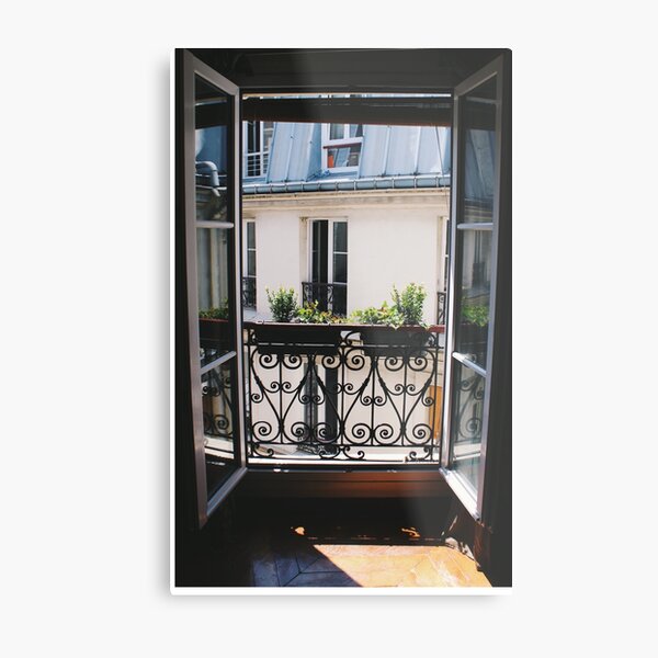 Window to Paris Metal Print