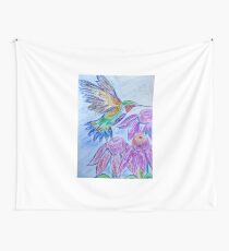 The Joy of a Hummingbird Wall Tapestry