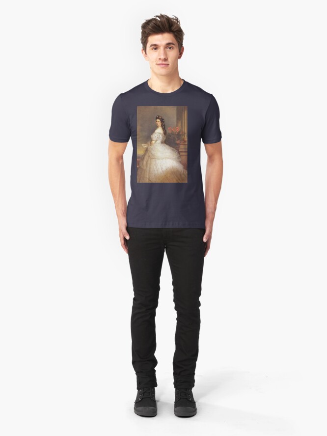 Alternate view of Empress "Sissy"...Elizabeth of Austria by Winterhalter Slim Fit T-Shirt