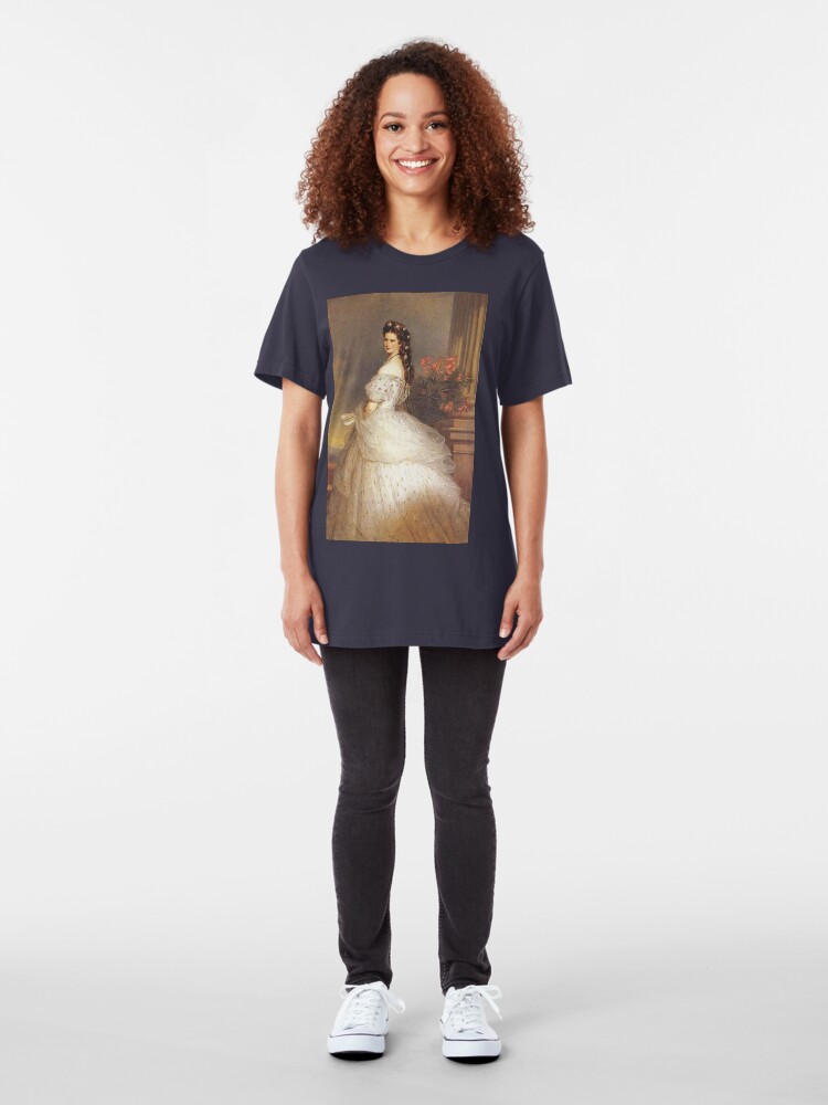 Alternate view of Empress "Sissy"...Elizabeth of Austria by Winterhalter Slim Fit T-Shirt