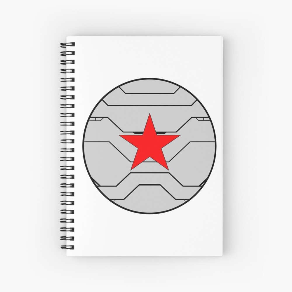 Winter Soldier Shield Spiral Notebook