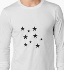 Black Star Sticker Pack Long Sleeve T-Shirt