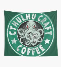 Cthulhu Craft Coffee Wall Tapestry