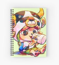 Cow Costume Chopper Spiral Notebook