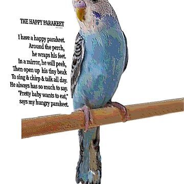 The Happy Parakeet | Sticker