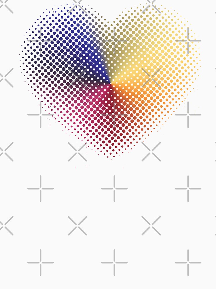 Angle Gradient on Halftone Heart (White) by jrbactor