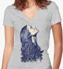 Bloom Women's Fitted V-Neck T-Shirt