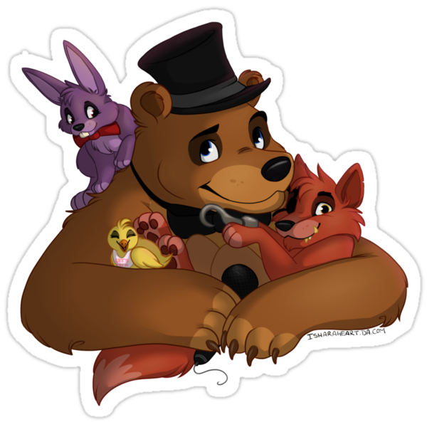 "FNaF Cute-C" Stickers by IsharaHeart | Redbubble