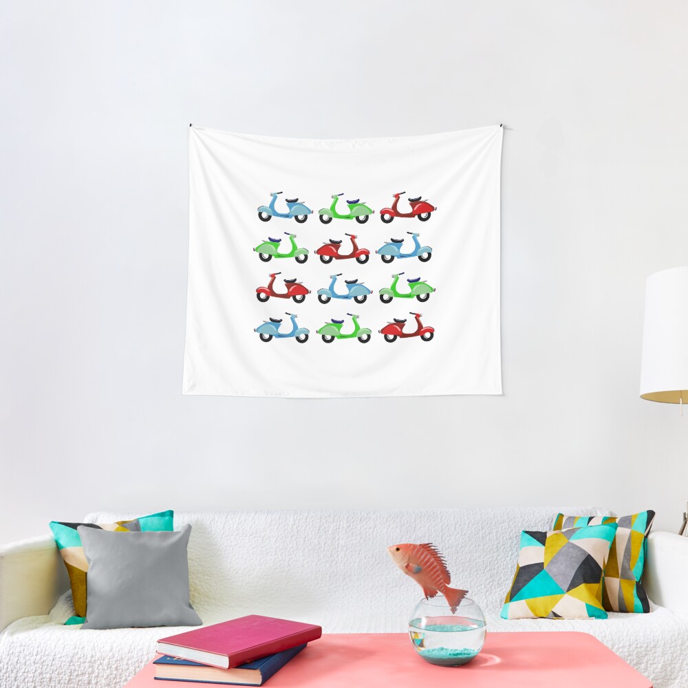 For the love of Vespas Tapestry