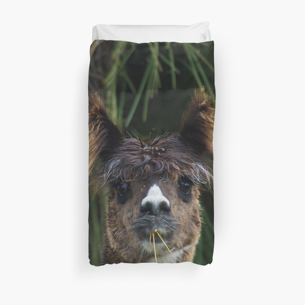 Alpaca, Ears Up Duvet Cover