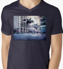 City of whales Men's V-Neck T-Shirt