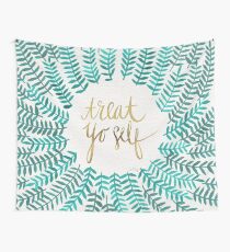 Tela decorativa Treat Yo Self - Turquesa
