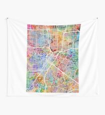 Houston Texas Stadtplan Wandbehang