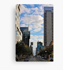 Streetscape in Melbourne Canvas Print