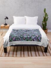 #DeepDream Ice 5x5K v1452178372 Throw Blanket