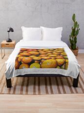#DeepDream Fruits 5x5K v1454417933 Throw Blanket