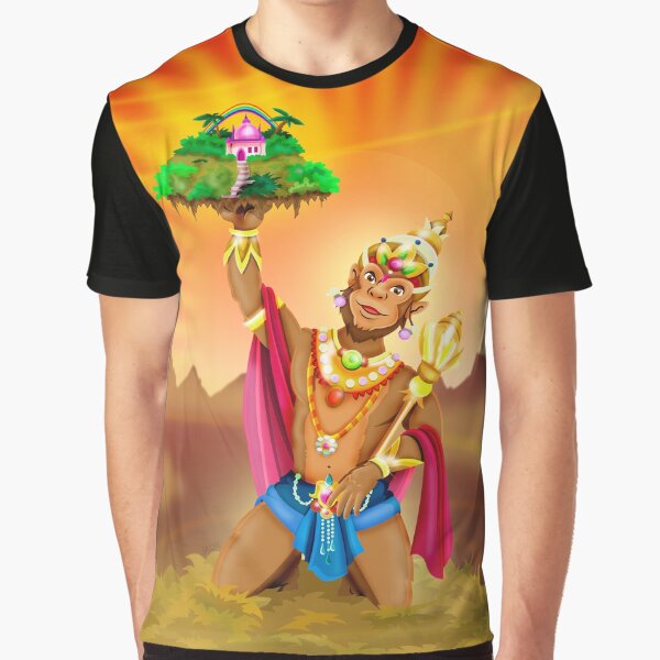 Hanuman / Shivas World Grafik T-Shirt