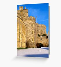 Windsor Castle on a snowy morning Greeting Card