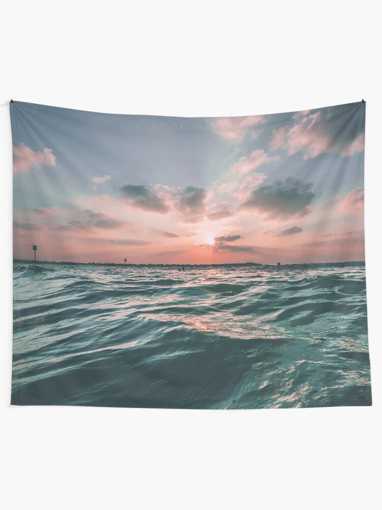 Alternate view of Ocean Sunrise Tapestry