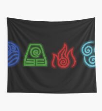 4 Nationen horizontal Wandbehang